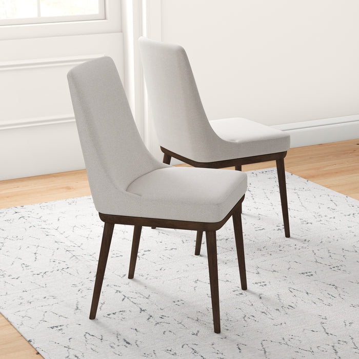 Kate Modern Dining Chair | Walnut Solid Wood Fabric Upholstery | Ashcroft Imports Furniture
