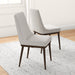 Kate Modern Dining Chair | Walnut Solid Wood Fabric Upholstery | Ashcroft Imports Furniture