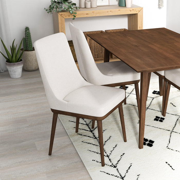 Kate Modern Dining Chair | Walnut Solid Wood Fabric Upholstery | Ashcroft Imports Furniture