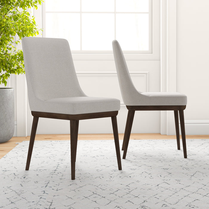 Kate Modern Dining Chair | Walnut Solid Wood Fabric Upholstery | Ashcroft Imports Furniture