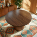 Merlin Round Walnut Dining Table with Sculptural Ribbed Pedestal Base | Ashcroft Imports Furniture