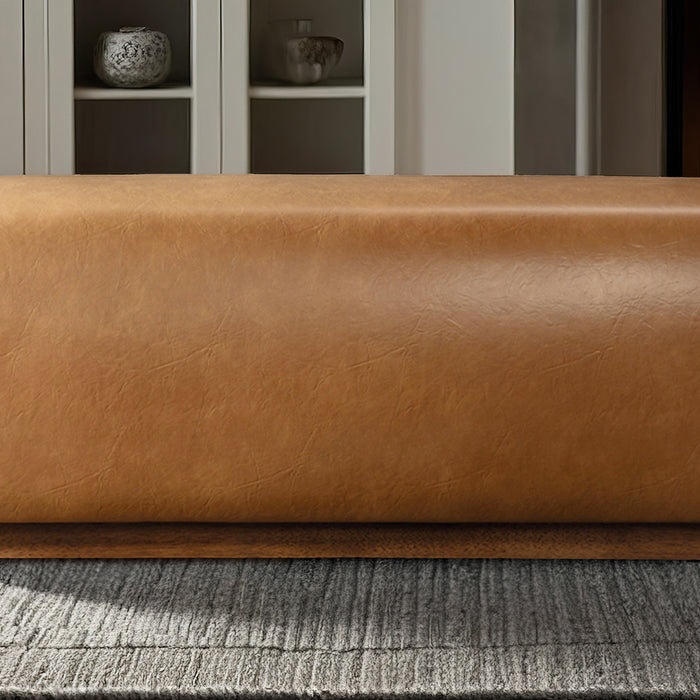 Kelvin Japandi Vegan Leather Bench - Ashcroft Furniture
