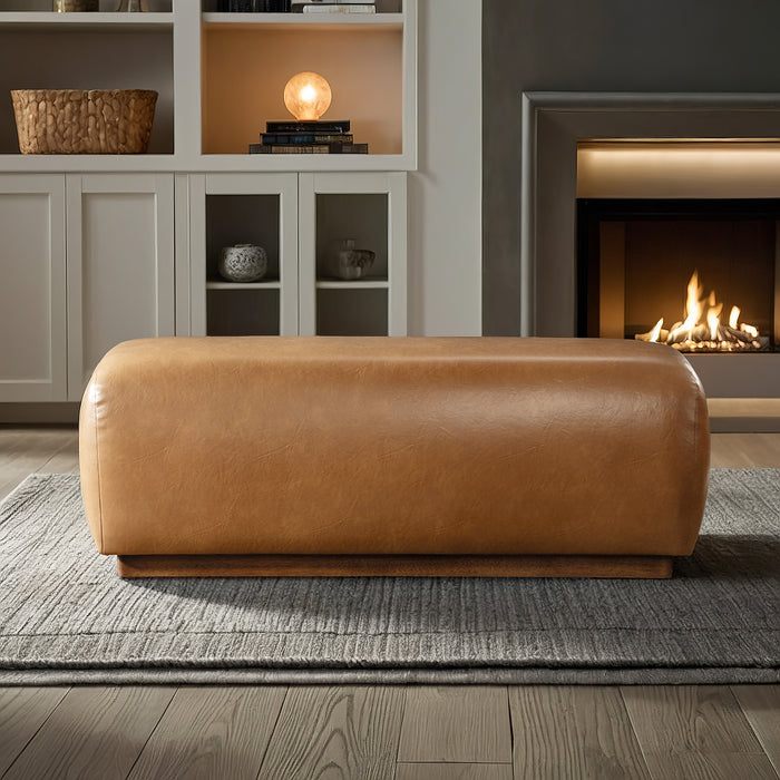 Kelvin Japandi Vegan Leather Bench - Ashcroft Furniture
