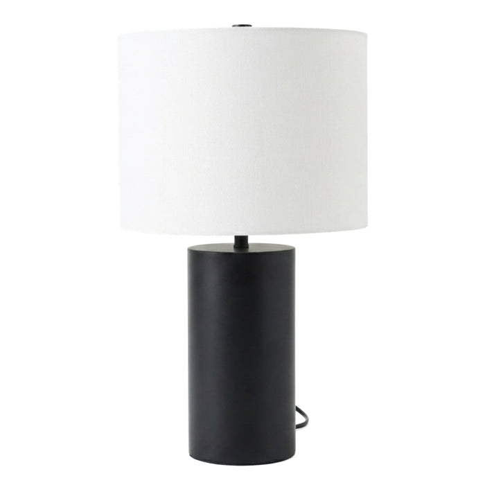 Aura Table Lamp | Matte Black & Bold Block Base 
