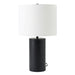 Aura Table Lamp | Matte Black & Bold Block Base 