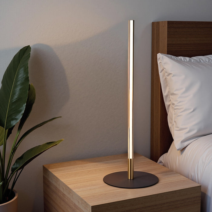 Dimond LED Table Lamp | Matte Black & Round Metal Base