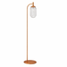 Vela Floor Lamp | Bronze Finish & Clear Ribbed Glass