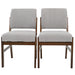 Caldwell Dining Chair | Light Grey Textured Boucle Modern Rustic Design | Ashcroft Imports Furniture