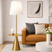 Celestial Modern Floor Lamp with Brass Accent Table | Ashcroft Imports Furniture