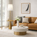 Celestial Modern Floor Lamp with Brass Accent Table | Ashcroft Imports Furniture