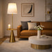 Celestial Modern Floor Lamp with Brass Accent Table | Ashcroft Imports Furniture