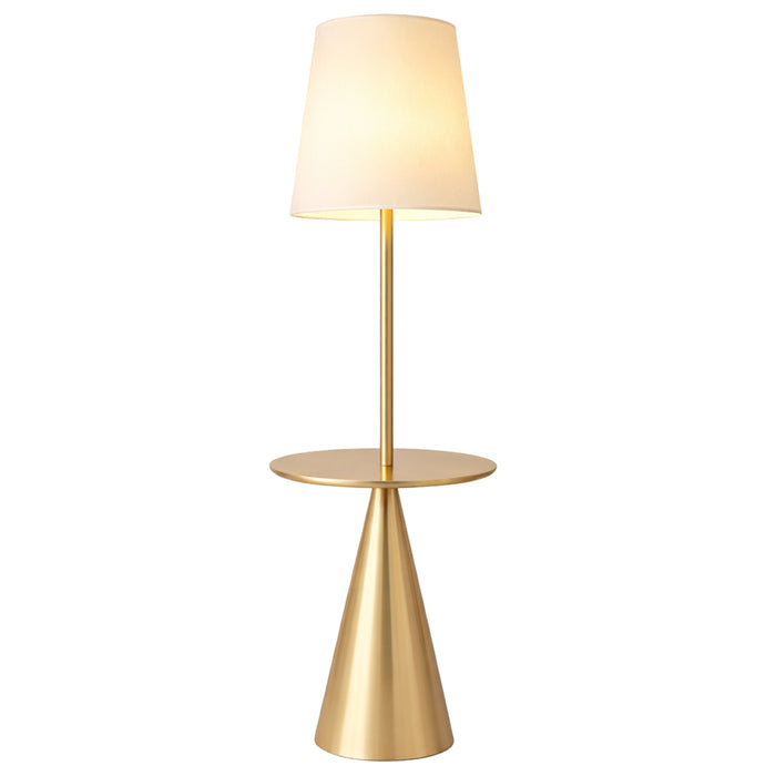 Celestial Modern Floor Lamp with Brass Accent Table | Ashcroft Imports Furniture