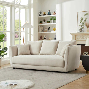 Pala Mid Century Modern Linen Sofa