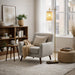Brizo Floor Lamp | Dark Brown Bamboo & Bronze Frame