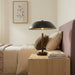 Cosmiclume Table Lamp | Matte Black Dome & Walnut Base
