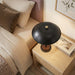 Cosmiclume Table Lamp | Matte Black Dome & Walnut Base