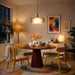 Dune Pendant Lamp | Black Sprayed Finish & Gold Accents
