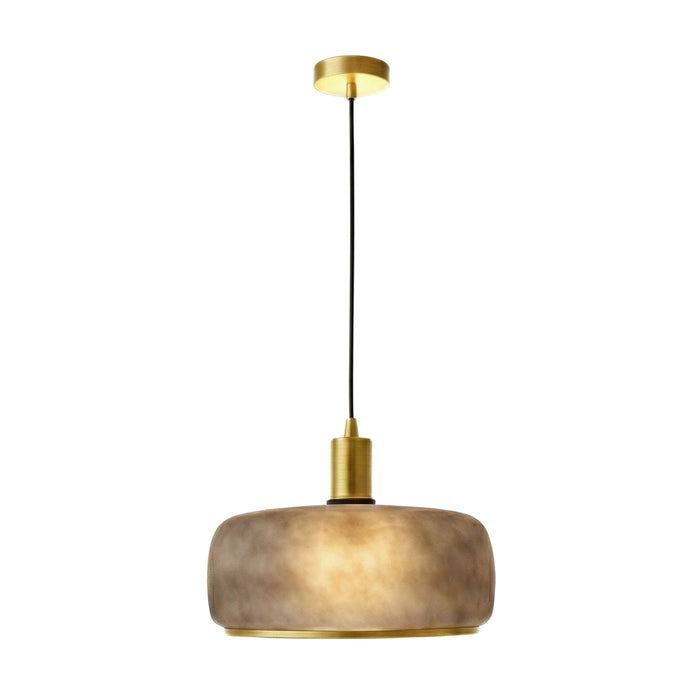 Dune Pendant Lamp | Black Sprayed Finish & Gold Accents