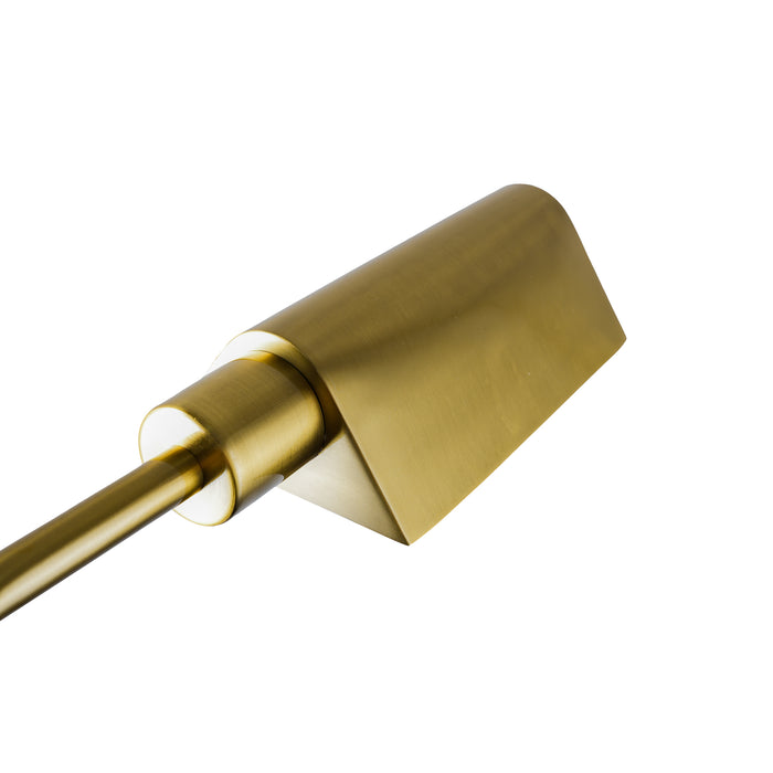 Elara Floor Lamp | Gold Brass Dome & Rattan Stem