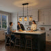 Elysian Three Lights Island Lamp | Natural Rattan & Farmhouse Chain