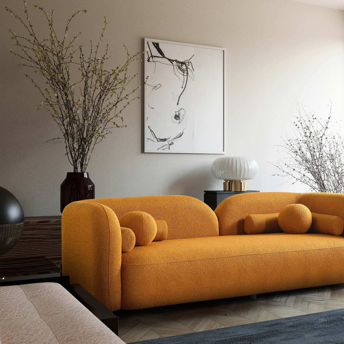 Donna Japandi Style Boucle Sofa