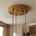 Gala Pendant Lamp | Bronze Finish & Triple Ribbed Glass