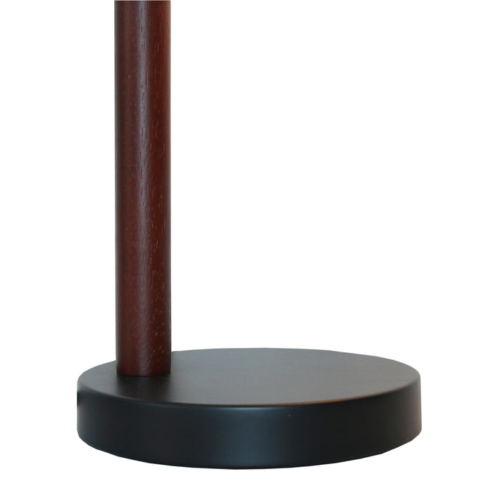 GlowLite Black Table Lamp with Cone Shade