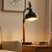 GlowLite Table Lamp | Matte Black Metal & Cone Shade