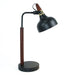 GlowLite Table Lamp | Matte Black Metal & Cone Shade