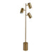 Harmony Brassed Gold Floor Lamp | 3-Light Adjustable Tree Lamp with Weighted Base
