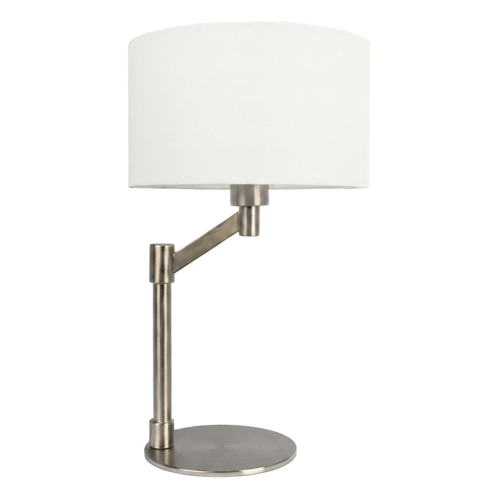 Horizon Table Lamp | Brushed Nickel & Curved Metal Base