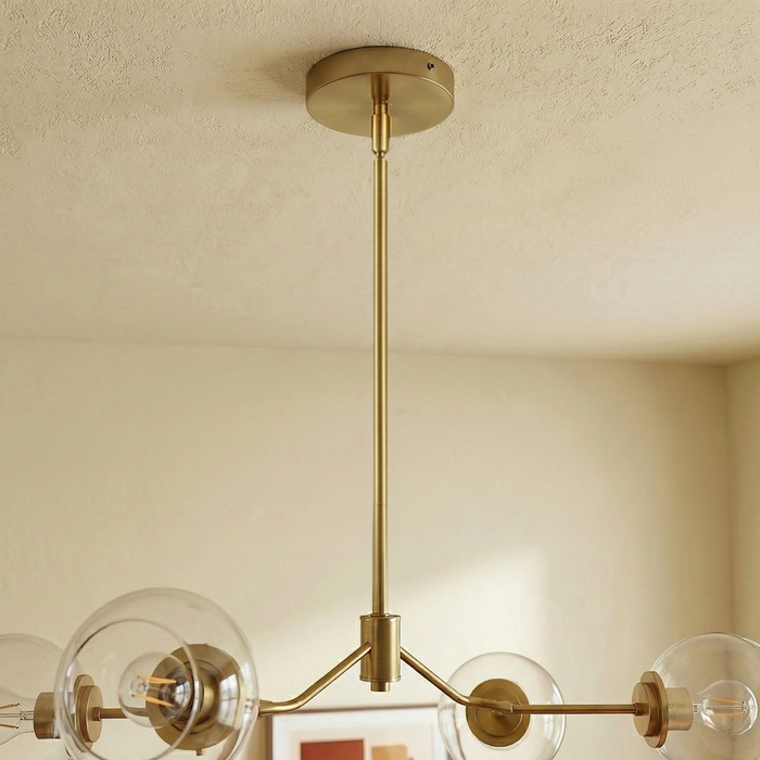 Jewel Chandelier | Linear Modern Farmhouse & Clear Glass