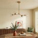 Jewel Chandelier | Linear Modern Farmhouse & Clear Glass