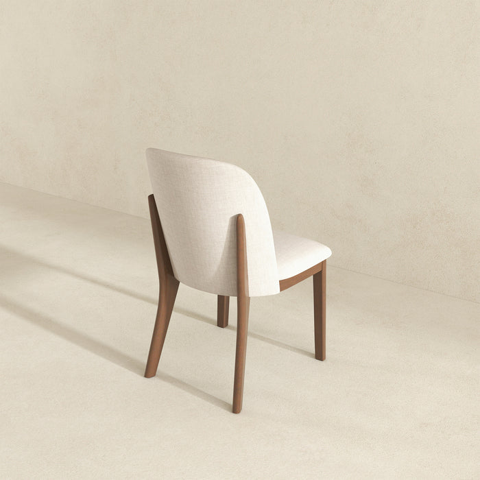 Kaitlyn Beige Fabric Dining Chair (Set Of 2)
