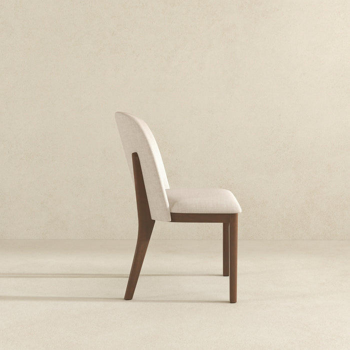 Kaitlyn Beige Fabric Dining Chair (Set Of 2)