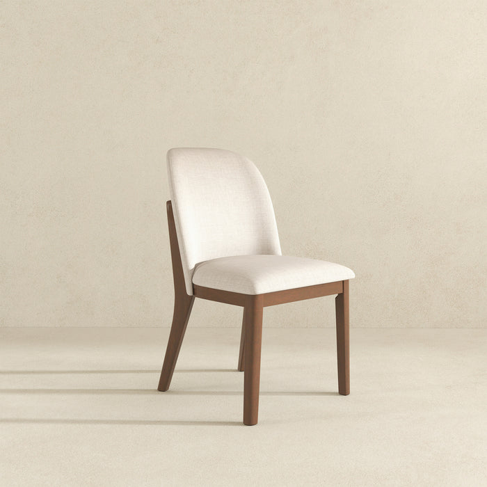 Kaitlyn Beige Fabric Dining Chair (Set Of 2)