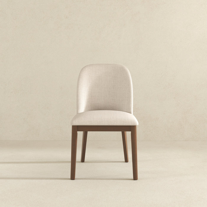 Kaitlyn Beige Fabric Dining Chair (Set Of 2)