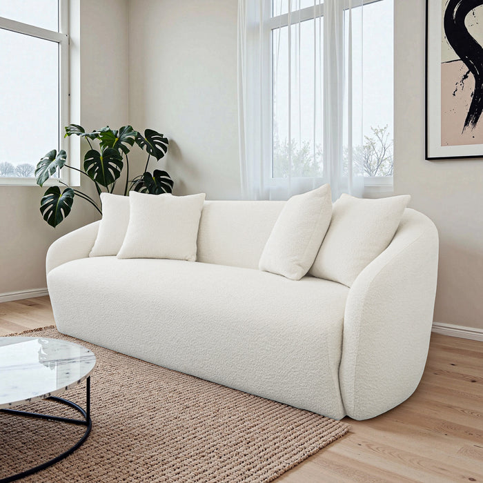 Linden Ivory Boucle Sofa