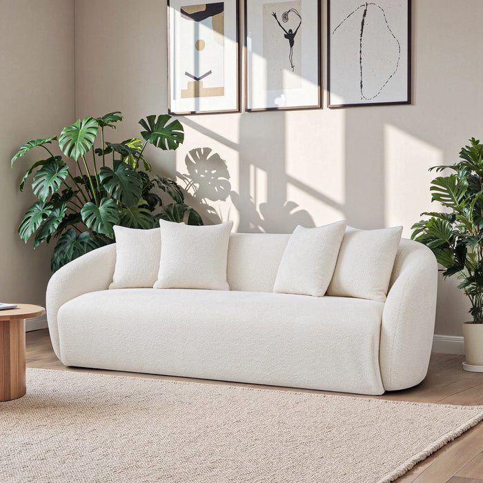 Linden Ivory Boucle Sofa