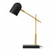 Lumora Table Lamp | Adjustable Black & Gold Desk Lighting