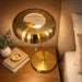 Metro Table Lamp | Luxurious Gold & Crisp White