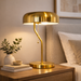 Metro Table Lamp | Luxurious Gold & Crisp White