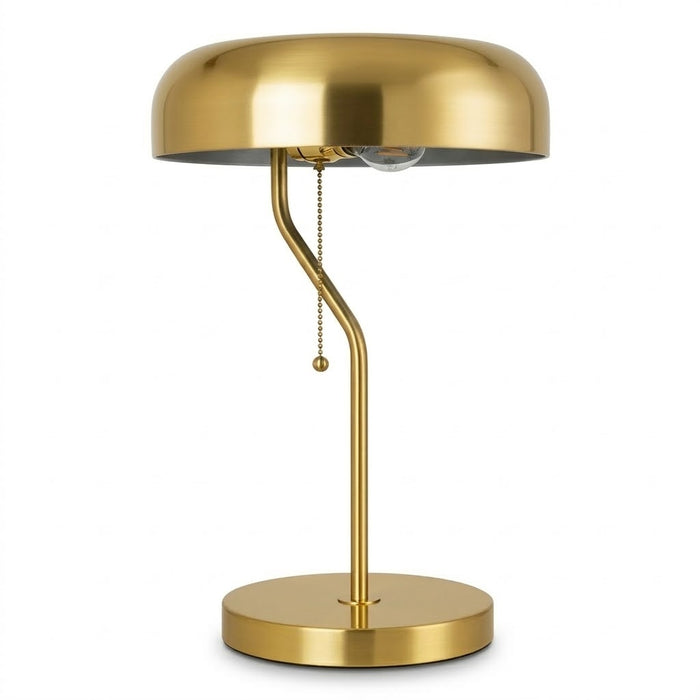 Metro Table Lamp | Luxurious Gold & Crisp White