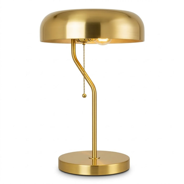 Metro Table Lamp | Luxurious Gold & Crisp White