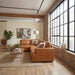 Glander Modern Sectional | Top-Grain Leather & Pocket Spring Support | Ashcroft Imports Furniture