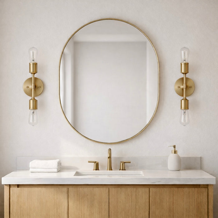 Reverie Double Lights Wall Sconce | Sleek & Symmetrical Modern Lighting
