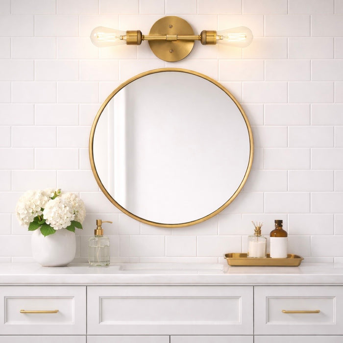 Reverie Double Lights Wall Sconce | Sleek &amp; Symmetrical Modern Lighting