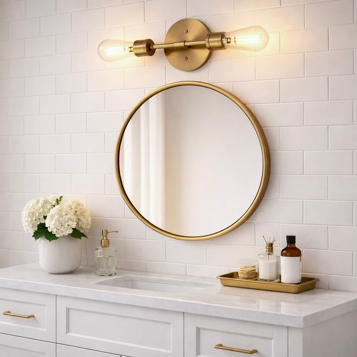Reverie Double Lights Wall Sconce | Sleek & Symmetrical Modern Lighting