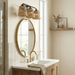 Moonlit Three Lights Wall Sconce With Rattan Shade, Bathroom Lighting Fixtures Over Mirror