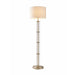 Nimbus Floor Lamp | Brushed Nickel & Clear Glass Body
